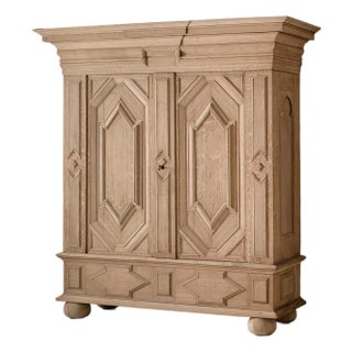 19th Century Oak Baroque Cabinet For Sale
