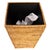 Artifacts Rattan Square Tapered Waste Basket with Metal Liner in Honey Brown For Sale In Houston - Image 6 of 7