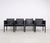 Arco Cubist Black Leather Chairs, 1980s, Set of 4 For Sale - Image 14 of 14