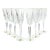 Waterford “Golden Lismore (Tall)” Crystal Gold Rim Champagne Glasses - Set of 8 For Sale