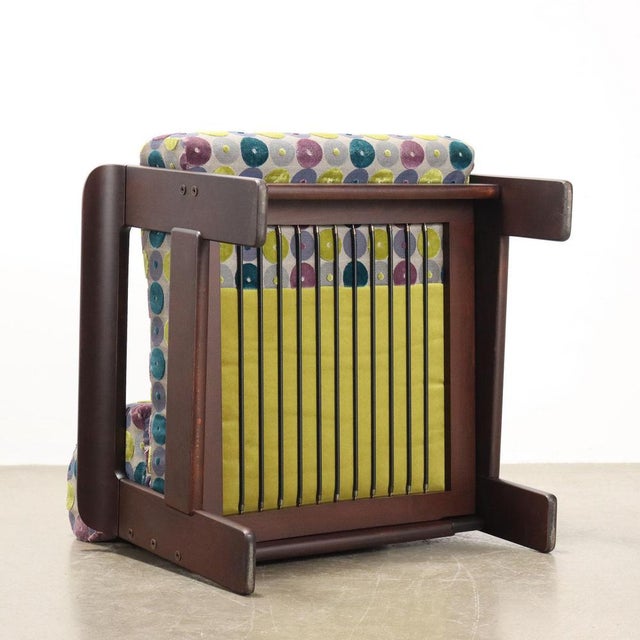 Vintage Chair in Beech and Fabric, Italy, 1970s For Sale - Image 10 of 11