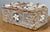 Wood Vintage Shell Encrusted Tissue Box Holder For Sale - Image 7 of 14