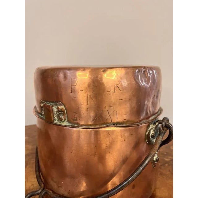 Late 18th Century Antique George III Copper Cooking Pot, 1770 For Sale - Image 5 of 7
