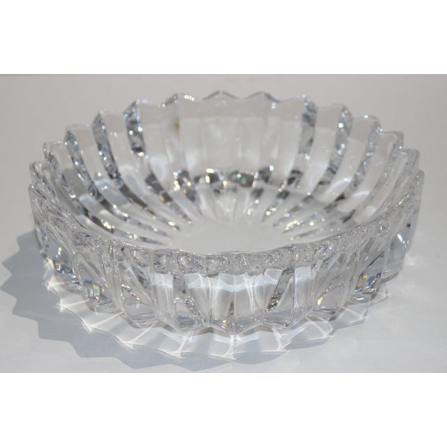Vintage Orrefors Fluted Crystal Dish Bowl Chairish