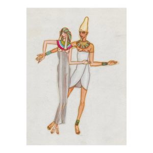 1931 Art Deco Egyptian Figures by Clifford Thompson