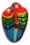 Vintage 1970's Mexican Paper Mache Parrots Bar Tray For Sale