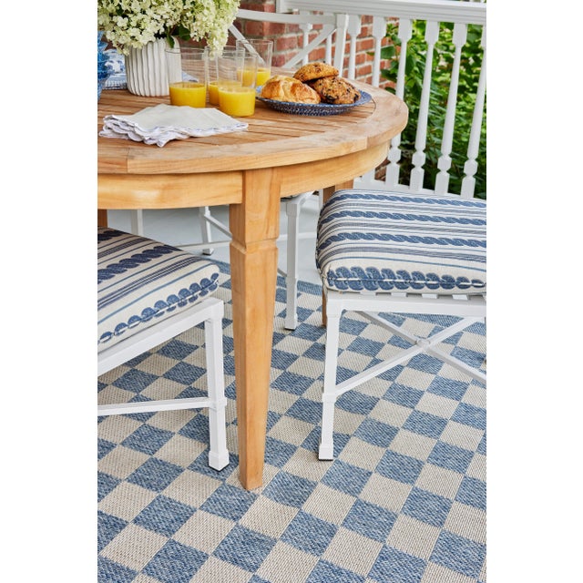 Erin Gates by Momeni Saybrook Check Blue Area Rug 9' X 12' For Sale In Atlanta - Image 6 of 12