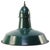 Vintage Industrial French Petrol Green Enamel Factory Pendant from Sammode, France For Sale - Image 5 of 5