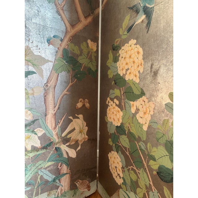 Early 20th Century Six Panel Hand Painted Gracie Chinoiserie Screen For Sale In Minneapolis - Image 6 of 12