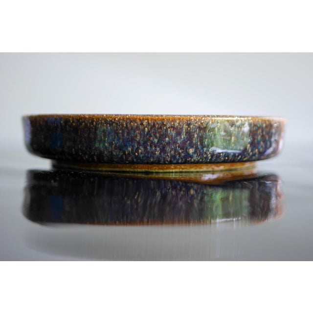 Mid-Century Modern Art Pottery Plate by Michael Andersen, Denmark, 1960s For Sale - Image 9 of 12