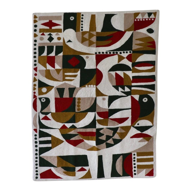 Handmade Geometric Tapestry For Sale