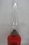 Pa Risdon Usa Large Homesteader Oil Lamp Red Glass With Brass Eagle Burner 4887b For Sale - Image 4 of 15