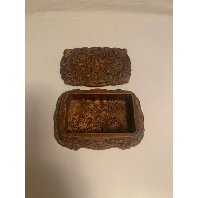 1940s Syroco Carved Wooden Box For Sale In Washington DC - Image 6 of 8