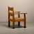 1930s Dutch Art Deco the Hague School Armchair in Oak and Straw, 1930s For Sale - Image 5 of 18