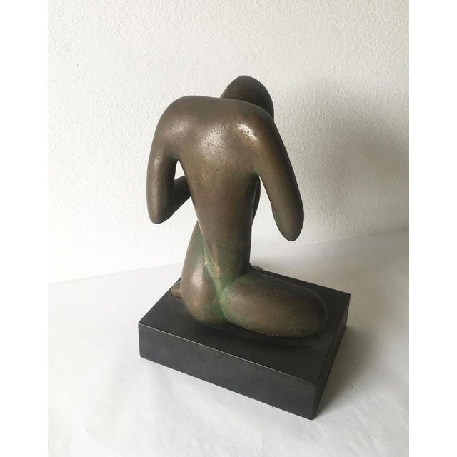 Bintou Abstract Bronze Sculpture by Andrea Picini, Italy, 1969 For Sale - Image 12 of 18