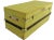 Rustic Sunny Yellow Washed Steamer Trunk For Sale In Palm Springs - Image 6 of 7