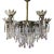 Rare 19thc British Neoclassic Gasolier Converted to Electric Masterpiece Chandelier in Cut Glass With Gilt Bronze Bumble Bees Attributed to F&c Osler For Sale