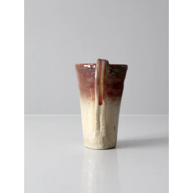 Cream Vintage Studio Pottery Mug For Sale - Image 8 of 13