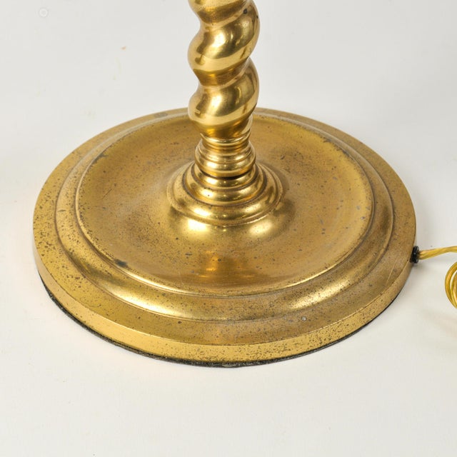 1970s Fredrick Cooper Barley Twist Brass Lamps - a Pair For Sale In Rochester - Image 6 of 18