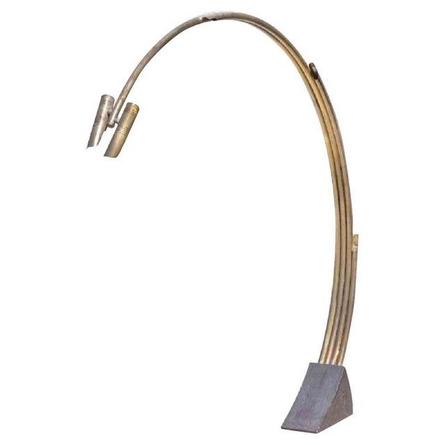 1970s Vintage Brass Floor Lamp by Goffredo Reggiani, Italy, 1970s For Sale - Image 5 of 5