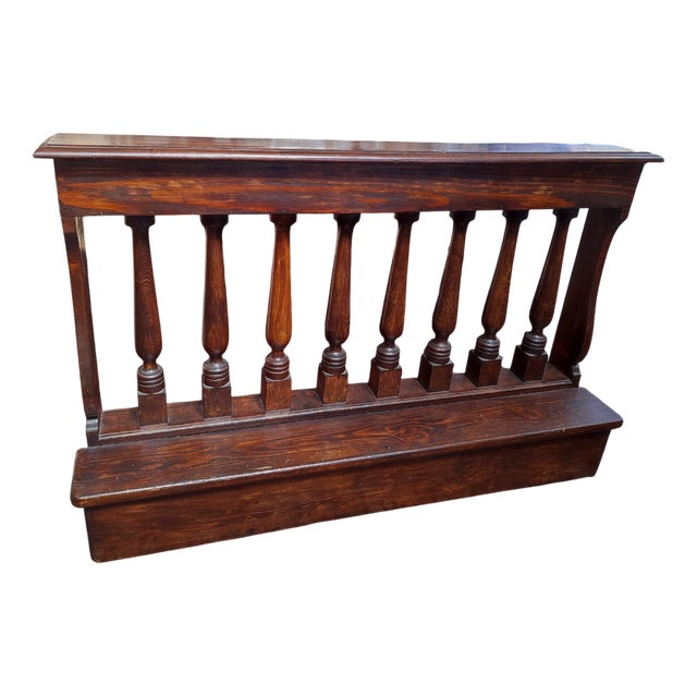 Antique Wooden Balustrade, 1890s For Sale