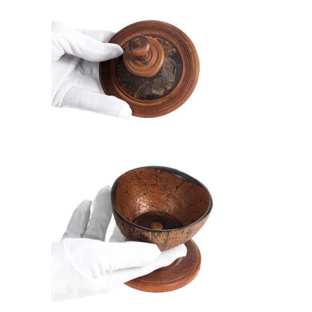 Baroque Kunstkammer Coconut Cup, 1800s, Wood & Coconut/Coir For Sale - Image 3 of 4