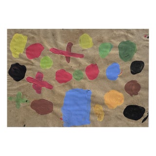 Mouvement Peinture Fondamentale, Galerie am Rathaus Timm Gierig Frankfurt, Gouache, 1990s For Sale