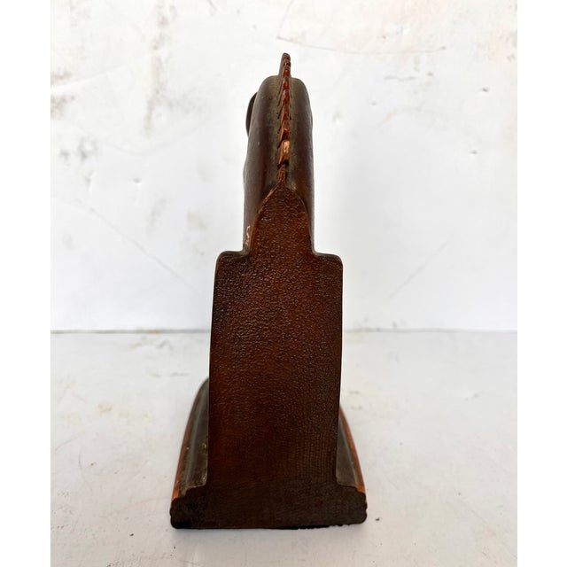 1930s Art Deco Bronze/Copper Horse Bookends For Sale - Image 9 of 11