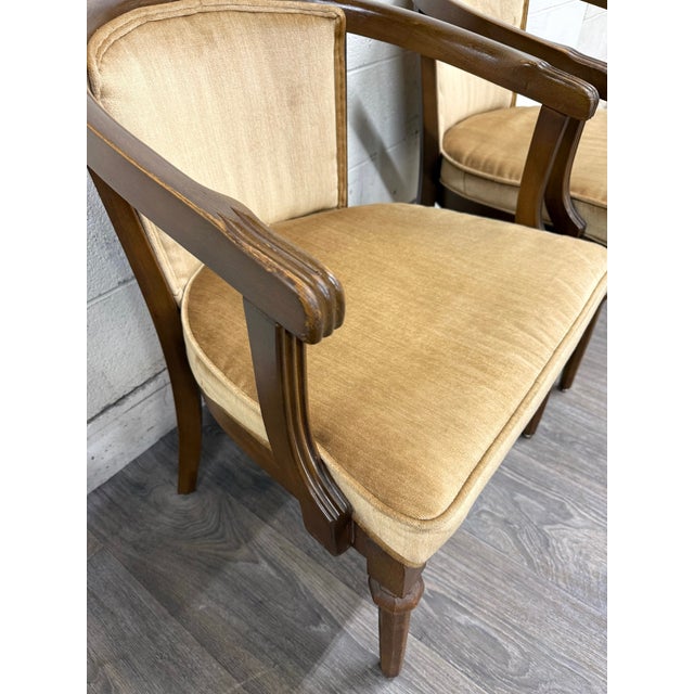 Late 20th Century Vintage Shelby Williams Barrel Back Lounge Chairs Tub Chairs Armchairs - Pair For Sale - Image 5 of 15