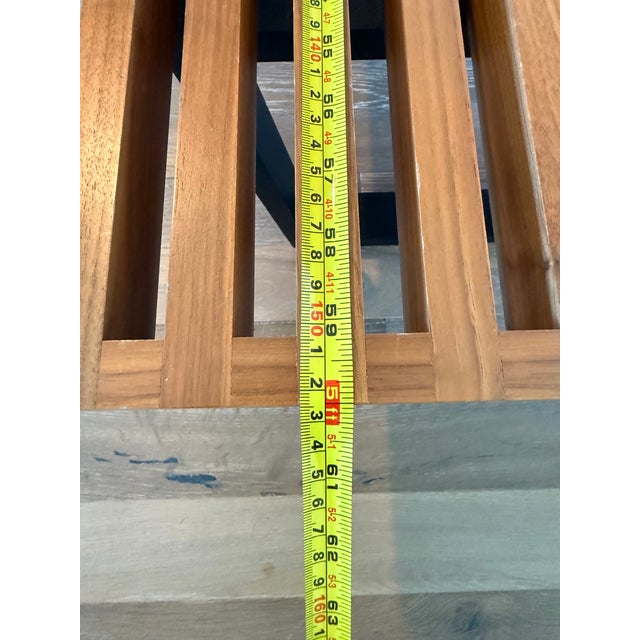 Brown Herman Miller George Nelson Platform Bench – 60” Solid Wood For Sale - Image 8 of 13