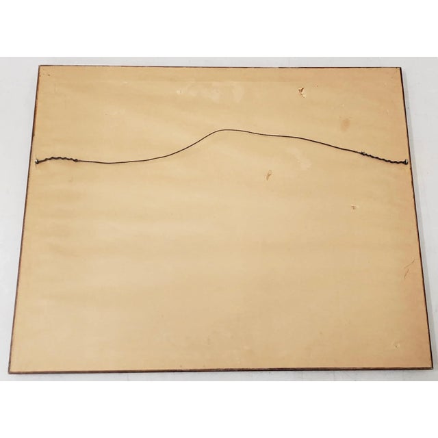 Tan Norman Rockwell "Paris Bridge" Original Pencil Signed Lithograph C.1930s For Sale - Image 8 of 9