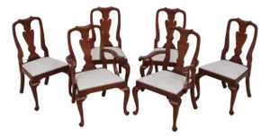 Set of 6 Henkel Harris Model 110 Cherry Dining Room Chairs