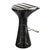 Metal "Monachella" Bar Stool With Marble and Bronze Details For Sale - Image 7 of 8