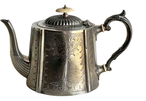 19th Century Victorian Britannia Silver Plated Teapot from EPBM, Sheffield, 1890s