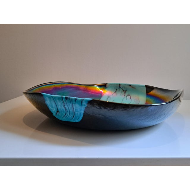 Glass Murano Glass Centerpiece, Yalos, 1980s For Sale - Image 7 of 8