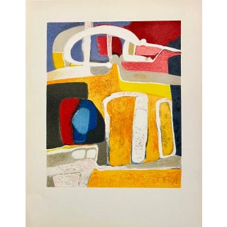 1961 Maurice Esteve Lithograph Mouxelle For Sale