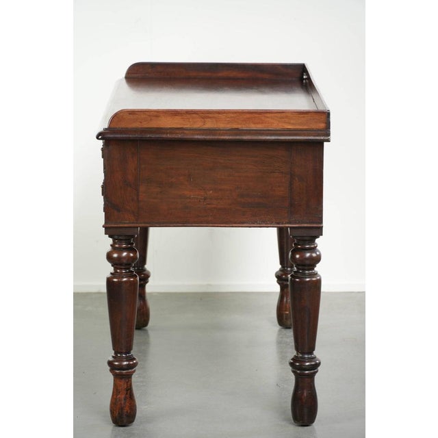 Antique English Mahogany Desk, 1800s For Sale - Image 6 of 13