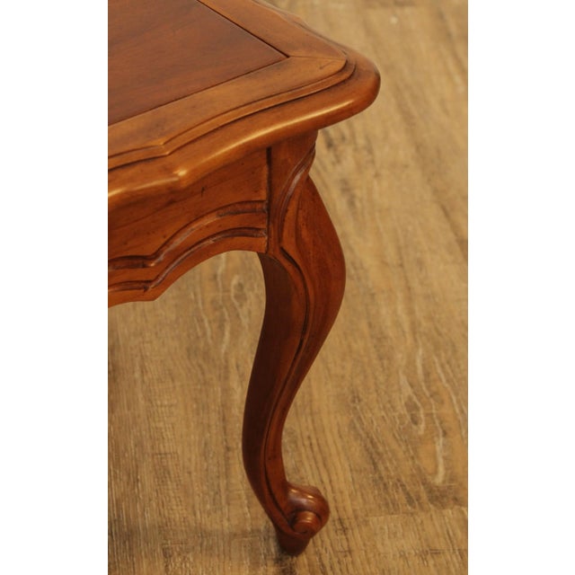 Brown French Louis XV Style Vintage Stools, Side Tables - A Pair For Sale - Image 8 of 13