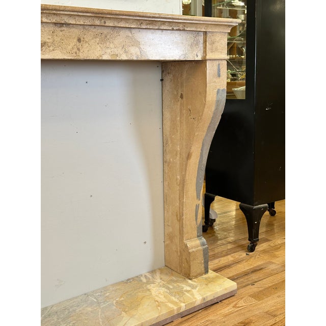 Antique Natural Stone Fireplace Mantel For Sale - Image 14 of 14