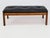 Black Brutalistic Danish Bench with Soft Leather Cushion, Denmark, 1970 For Sale - Image 8 of 10