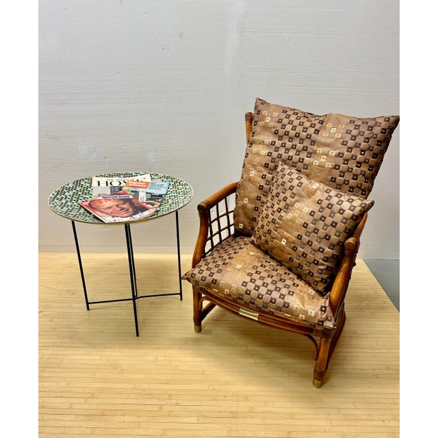 Gordon & Jane Martz Large Mosaic Tile Scoop Bowl Top Table For Sale - Image 4 of 6