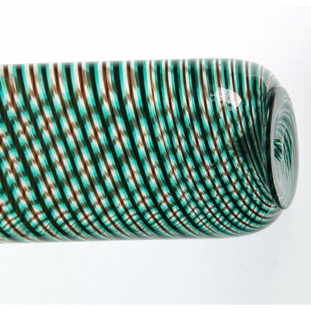 Murano Glass Mezza Filgrana Vase in the style of Carlo Scarpa For Sale - Image 13 of 18