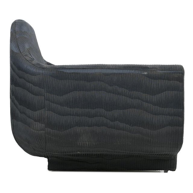 Set of Armchairs in Pleated Fabric For Sale - Image 4 of 8