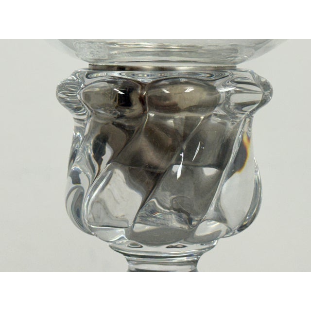 Transparent Baccarat Bambou Tors Votive Candleholder For Sale - Image 8 of 12