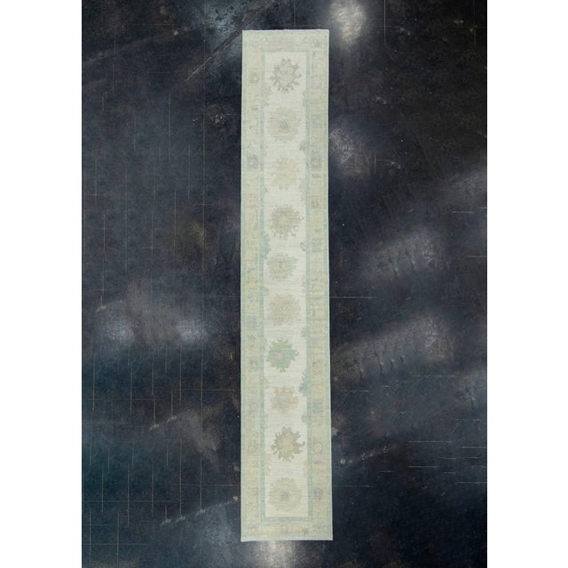 Gray Turkish Oushak Runner Rug 2'10" x 16'6" #17301 For Sale - Image 8 of 8
