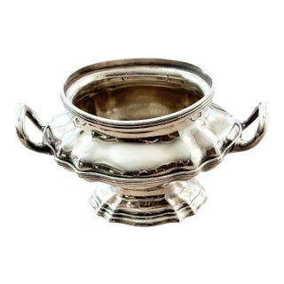 Vintage R. Wallace Silver Pedestal Cachepot Bowl - Emerson Hotel 0721 Centerpiece For Sale