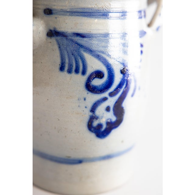 Antique Westerwald German Salt Glazed Stoneware Crock For Sale In Houston - Image 6 of 9