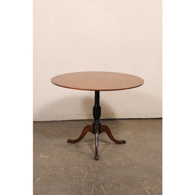 Late 19th Century Swedish Classical Alder Wood Pedestal Table For Sale - Image 4 of 11