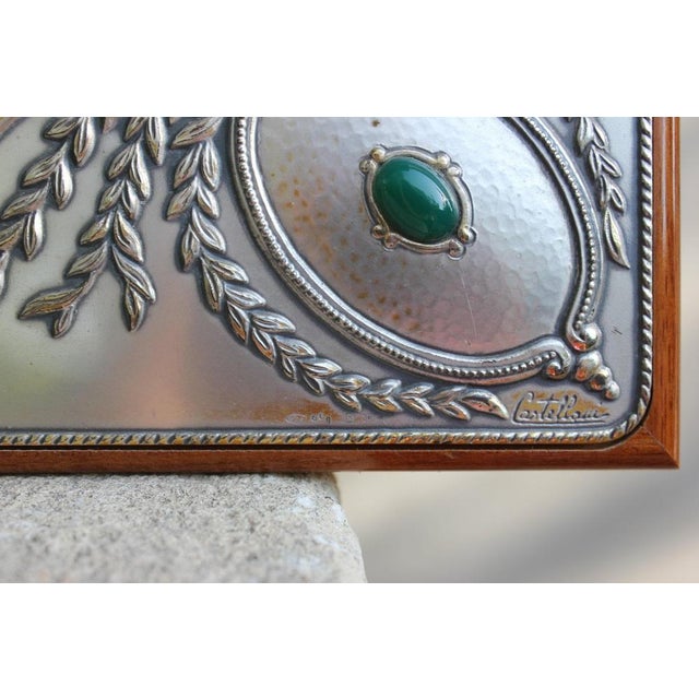 Italian Sterling Silver Table Top Mirror by Castellani For Sale - Image 15 of 18