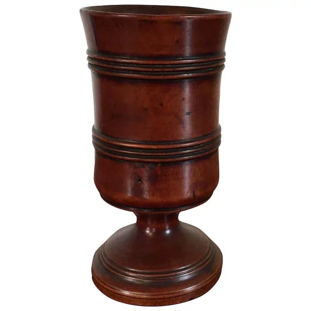 Early 19th Century English George III Wood Goblet Vase For Sale - Image 11 of 11